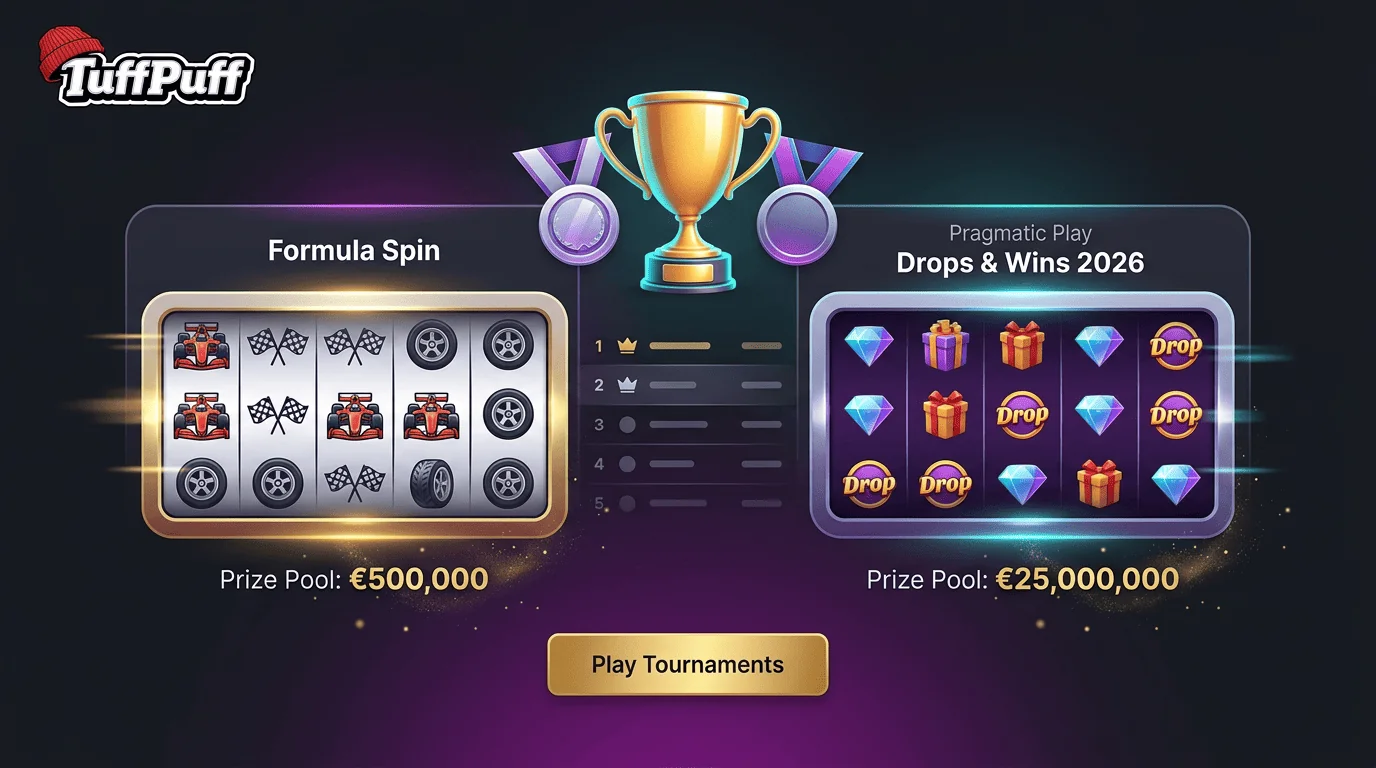 Leuchtender Jackpot-Slot mit Münzen und Bonussymbolen